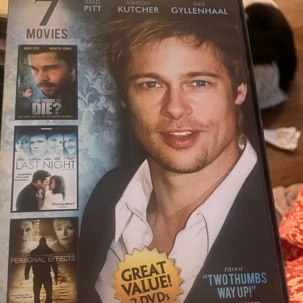 7 Movies DVD Collection with Brad Pitt